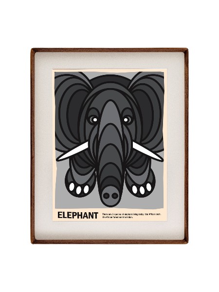 黑胡桃木時尚圓角海報框